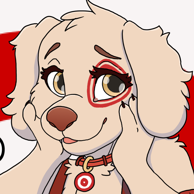 I drew the new target dog redesign...